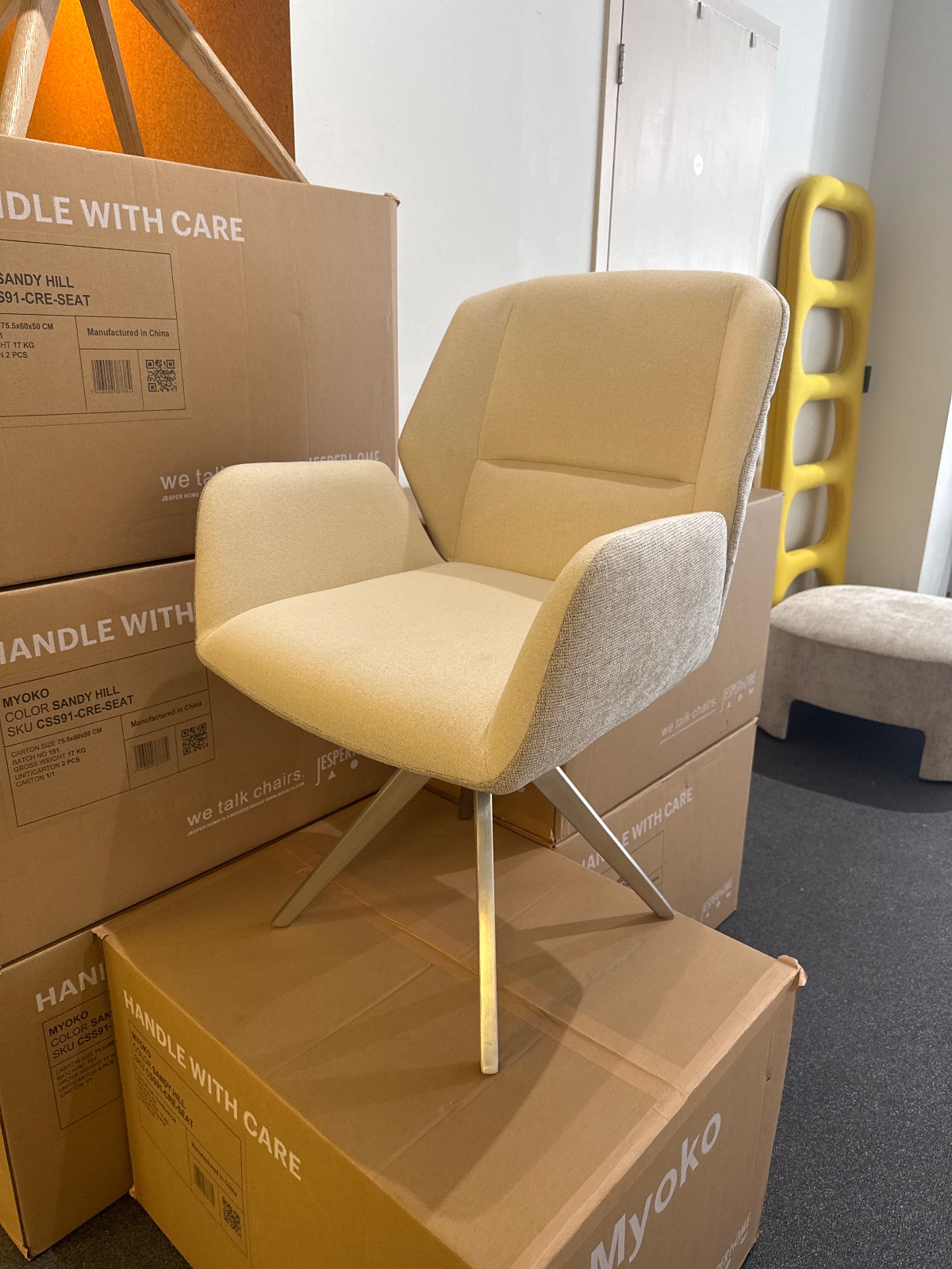 Eetkamerstoelen, in 2 kleur combi’s