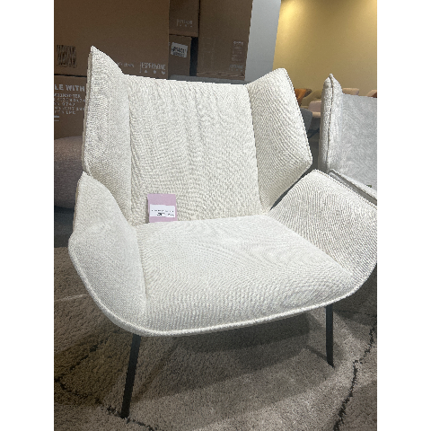Luie fauteuil - melkwit